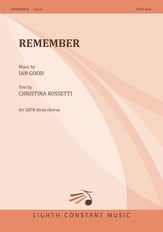 Remember SATB choral sheet music cover